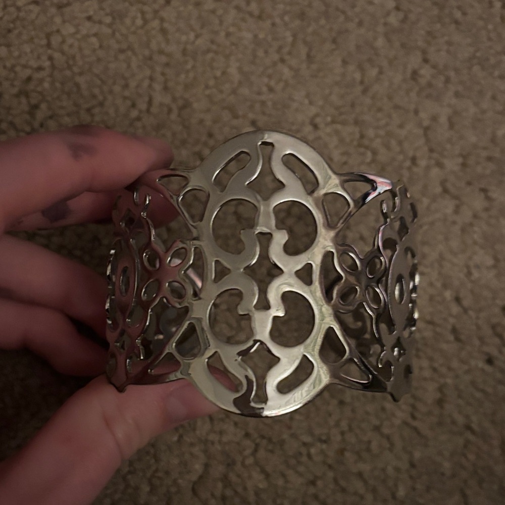 Silver Filigree Cuff Bracelet
